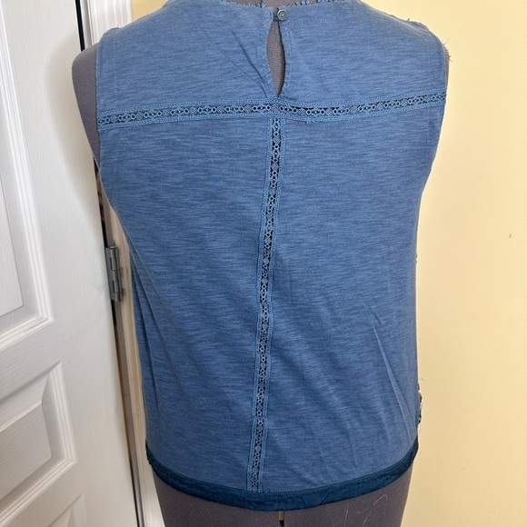 Anthropologie by Tiny Mika Lacy Velvet Top size medium - Picture 7 of 14